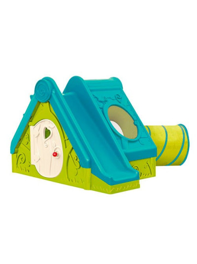 Игровой домик с туннелем и горкой 